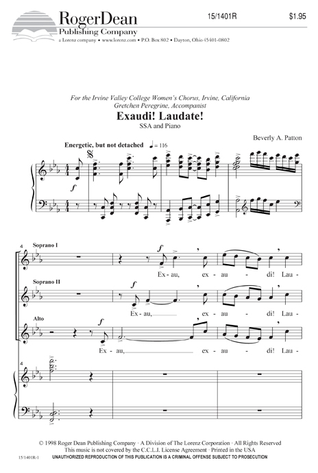 15_1401R Exaudi! Laudate! - Image 1