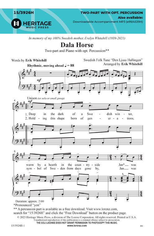 15_3926H Dala Horse - Image 1