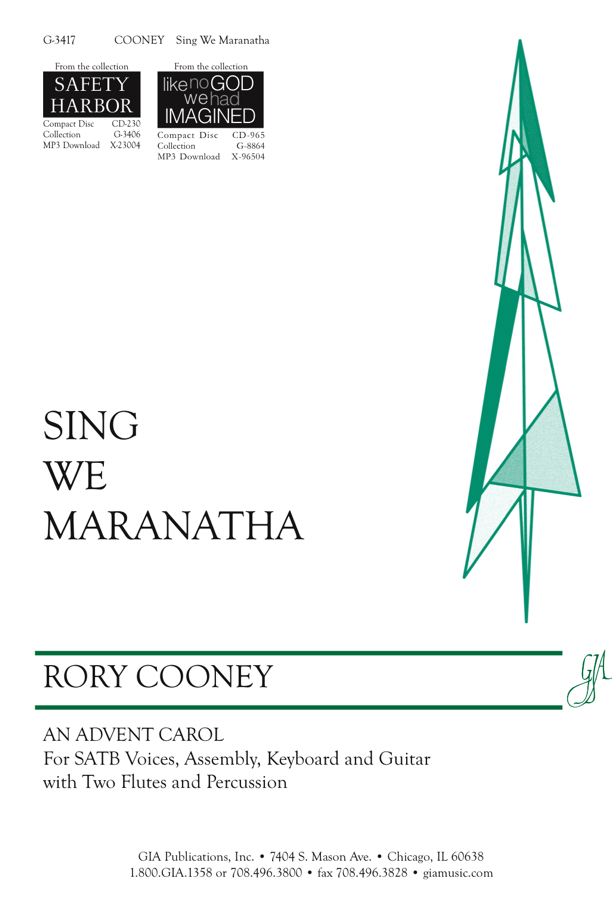 210113f098db154bb2ddbdd4dae41f0224edfe Sing We Maranatha - Image 1