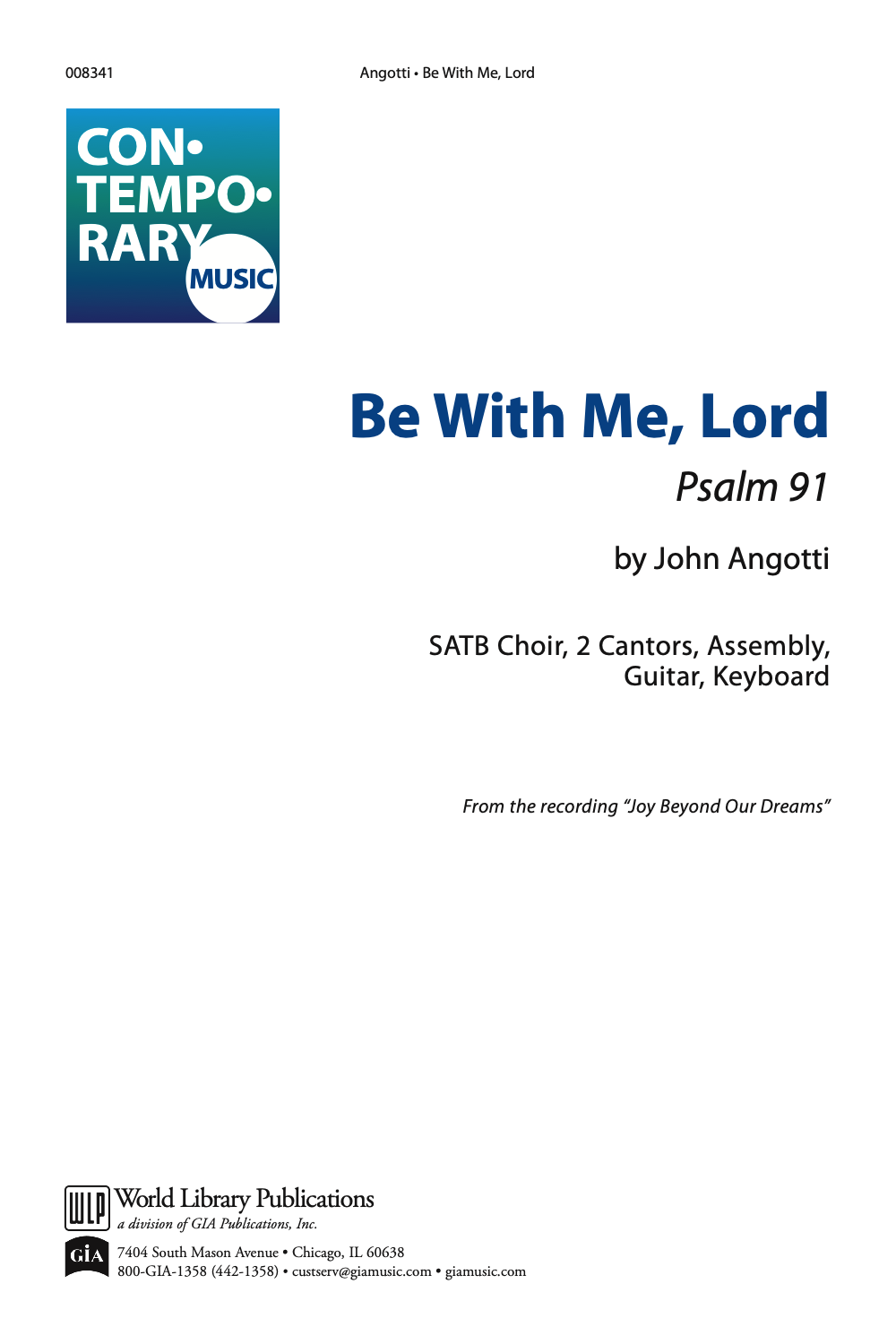 Be With Me, Lord