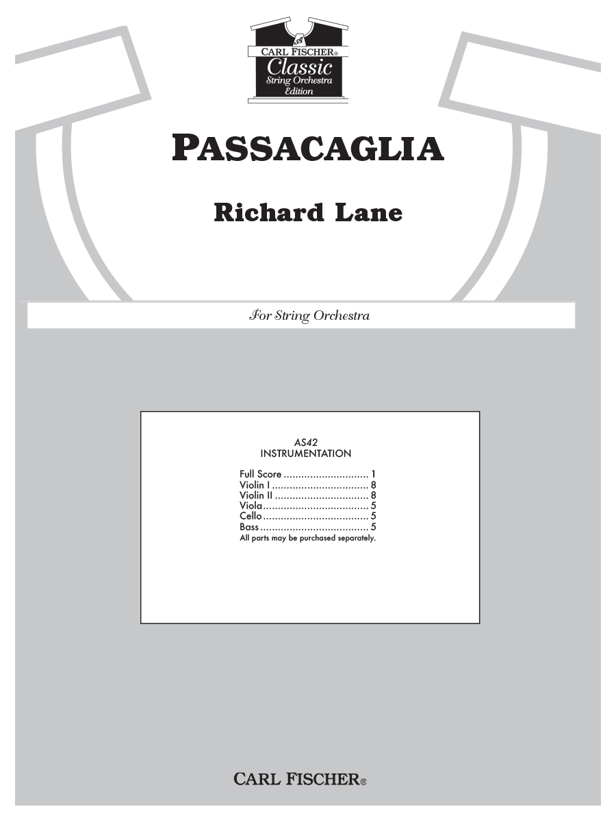 AS42F_Self_full Score.indd Passacaglia - Image 1