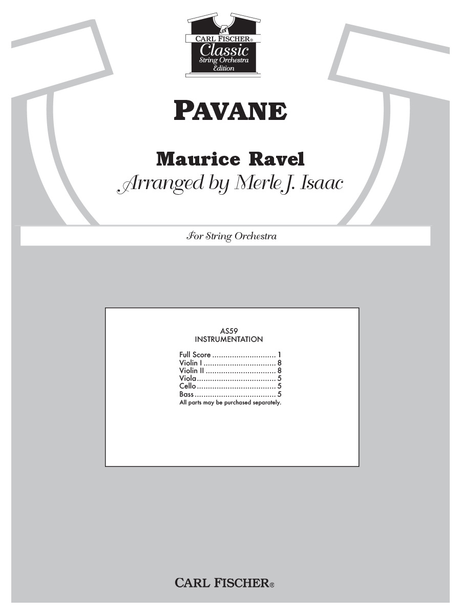 AS59F_Self_full Score.indd Pavane - Image 1