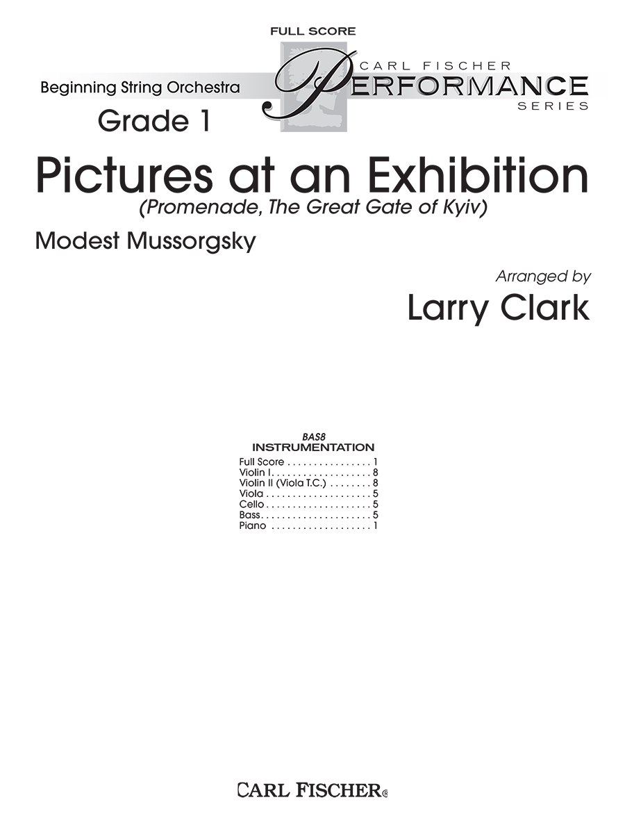 BAS8F_Self_full Score.indd Pictures At An Exhibition - Image 1