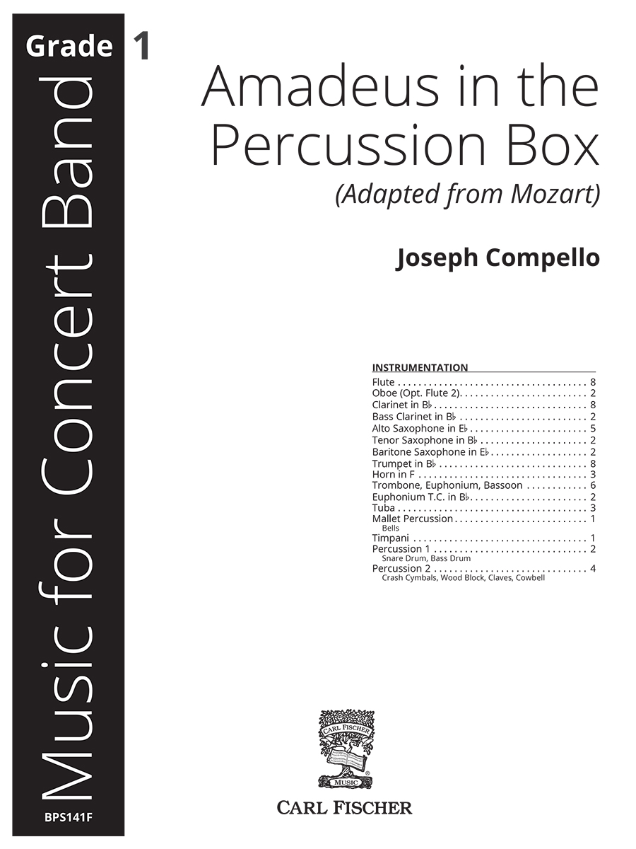 BPS141F_self_Full Score.indd Amadeus in the Percussion Box - Image 1