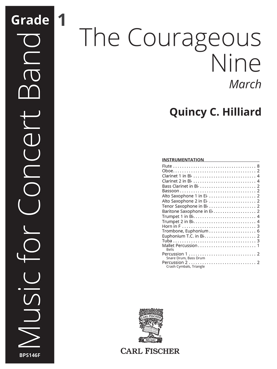 BPS146F_self_Full Score.indd The Courageous Nine - Image 1