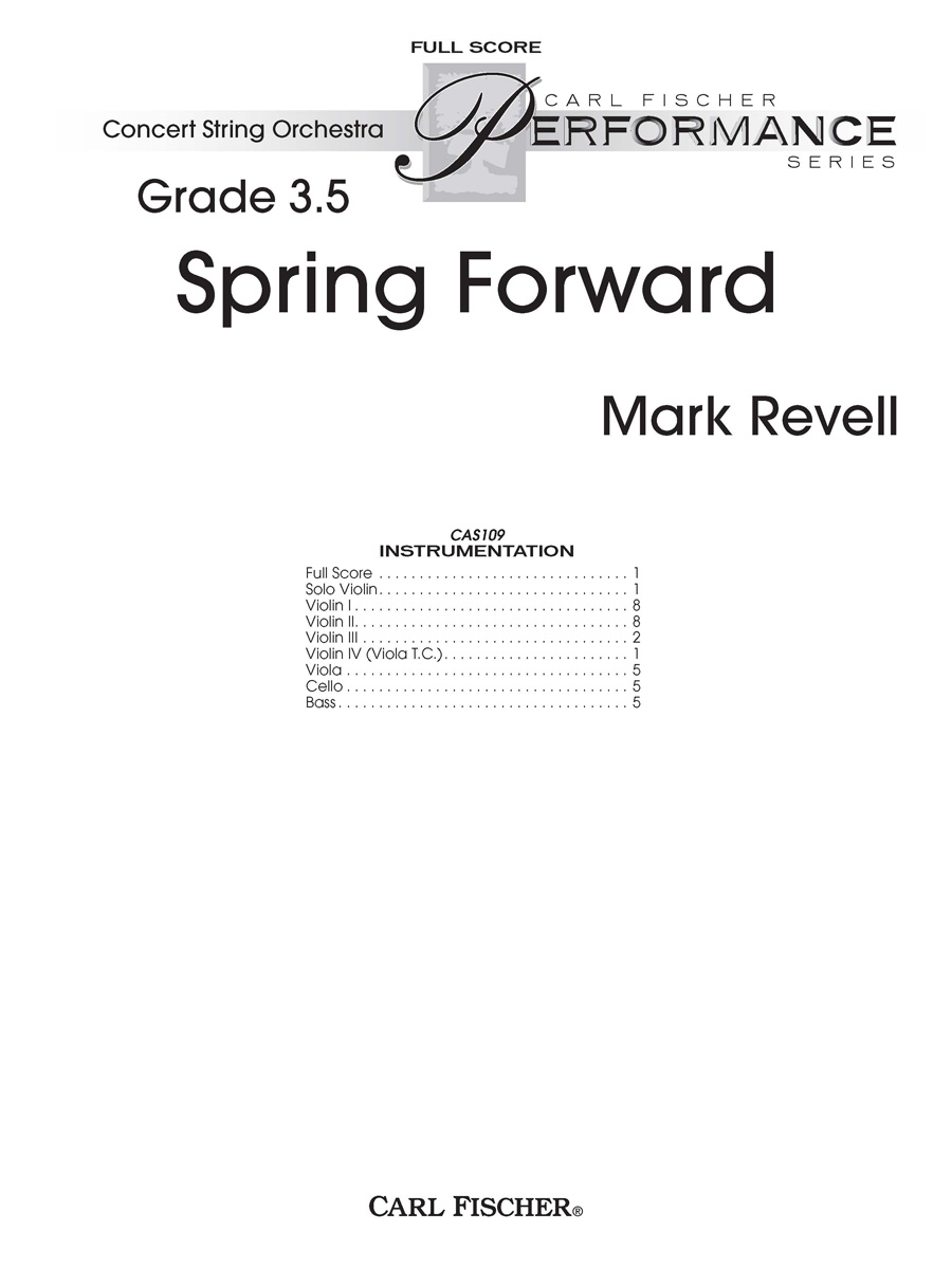 CAS109F Spring Forward - Image 1