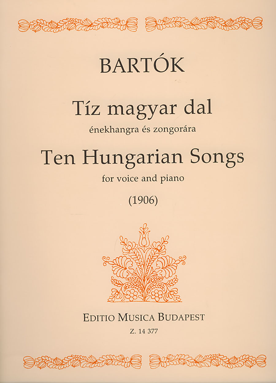 EMB14377 Ten Hungarian Songs for voice and piano (1906) - Image 1