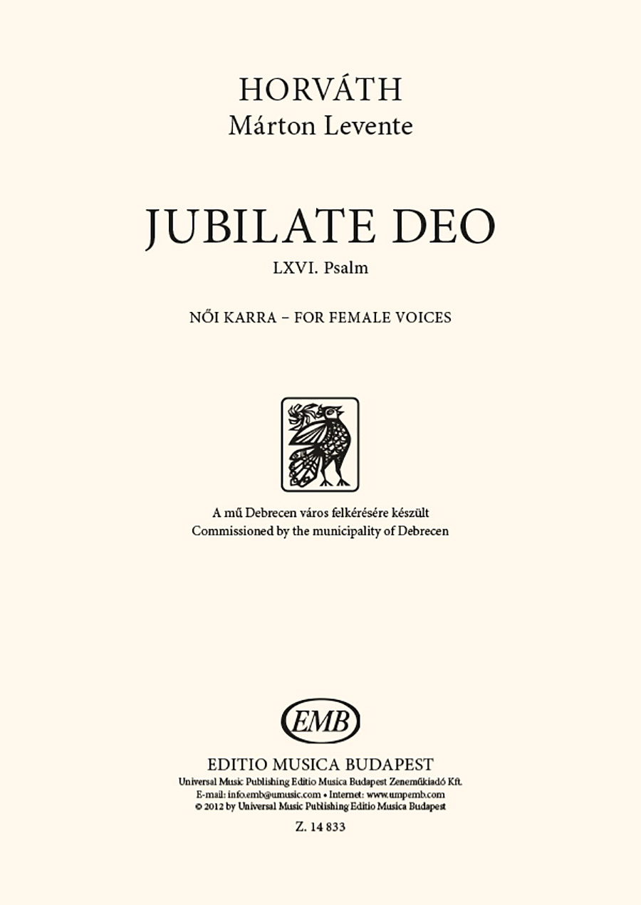 EMB14833 Jubilate Deo - Image 1