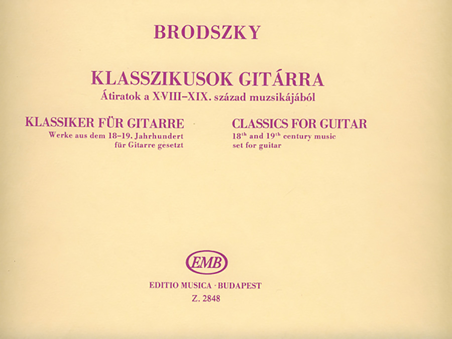 EMB2848 CLASSICS FOR GUITAR - Image 1