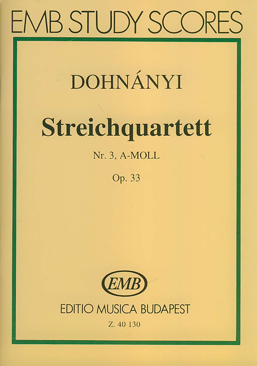EMB40130 Streichquartett Nr.3, A-moll - Image 1