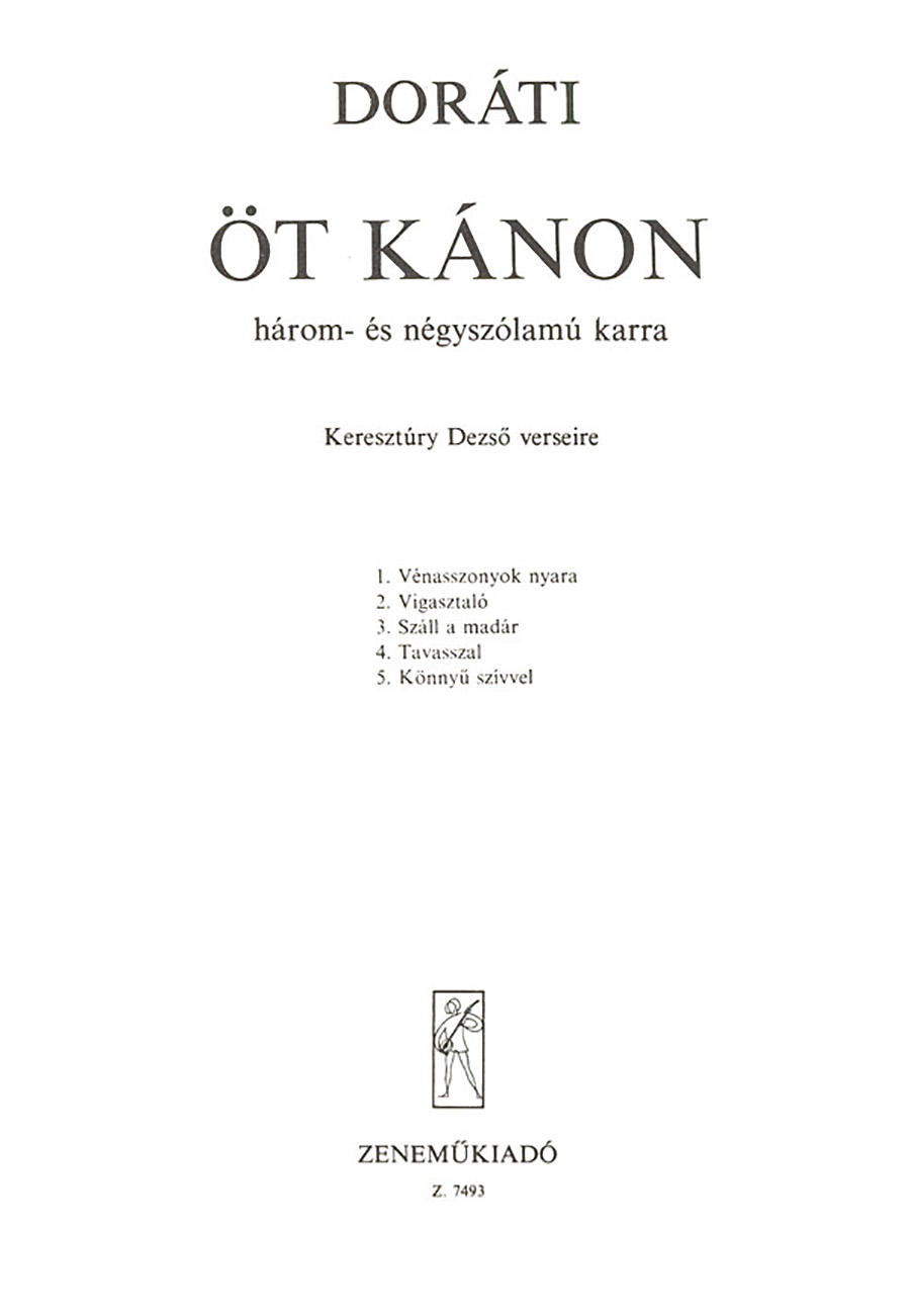 EMB7493 Öt kánon - Image 1