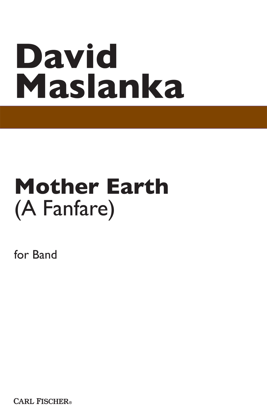 J754cov.indd Mother Earth (Fanfare) - Image 1