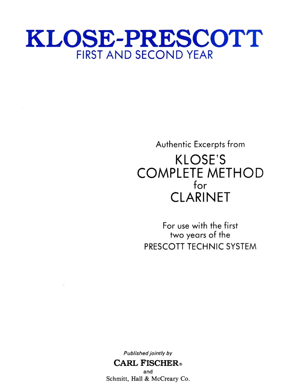 O2575 Authentic Excerpts From Klose's Complete Method for Clarinet - Image 1