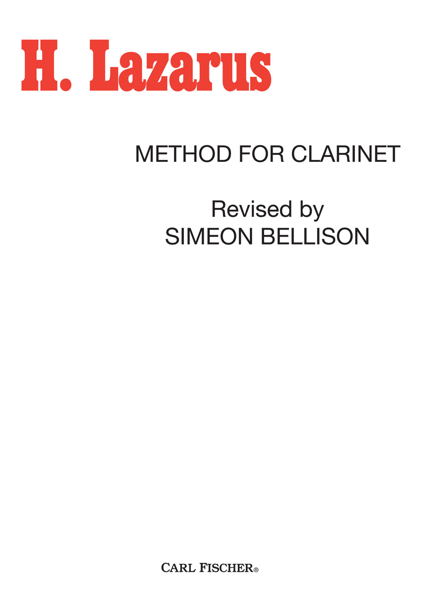 O328cov.indd Method for Clarinet - Image 1