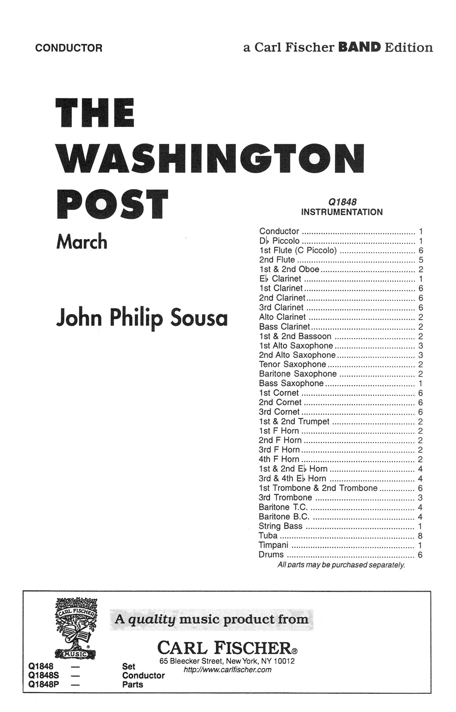 Q1848S Washington Post March - Image 1