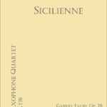 Sicilienne for saxophone quartet