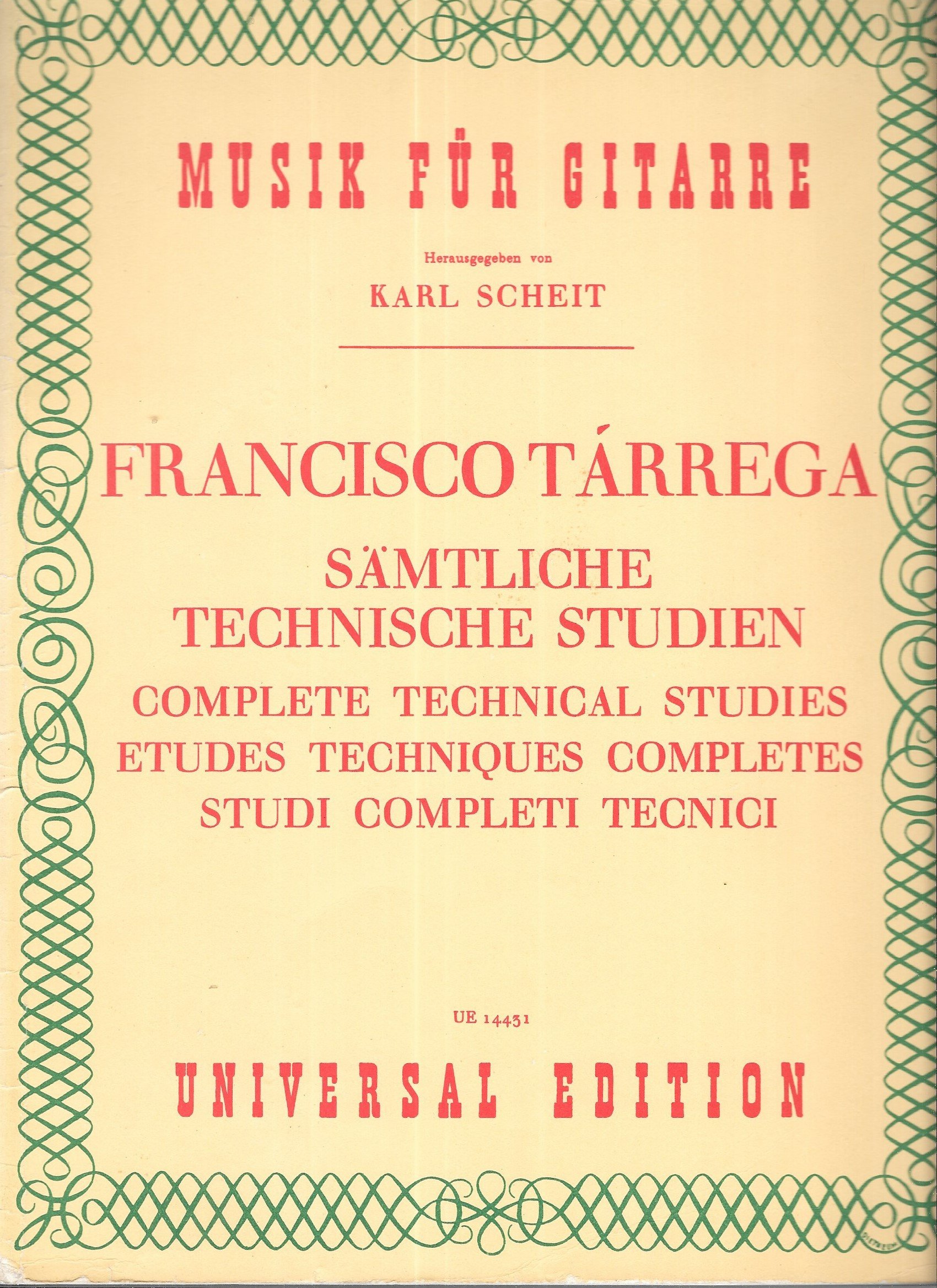 UE014431 Technical Etudes, Complete, Guitar - Image 1
