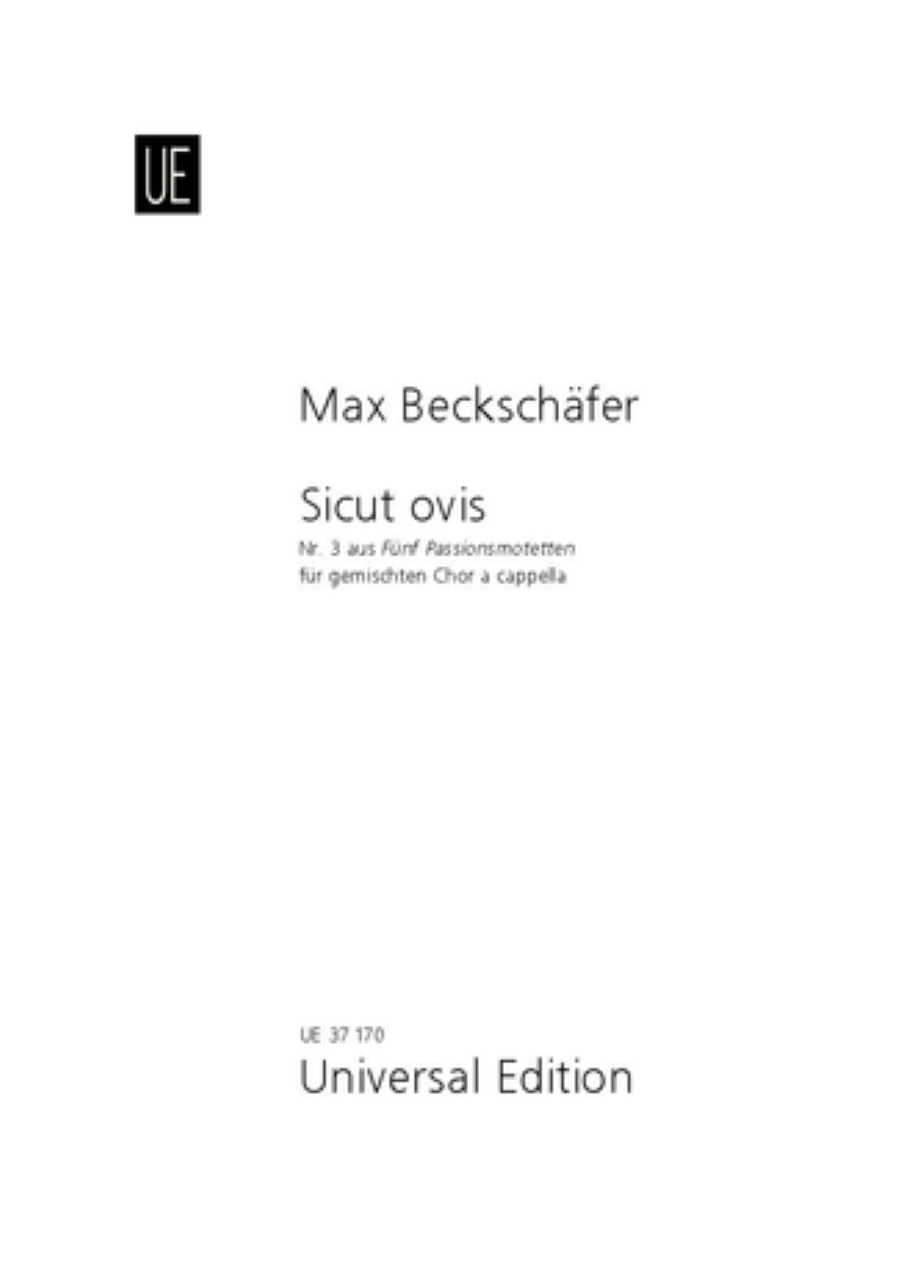 UE037170 Sicut ovis - Image 1