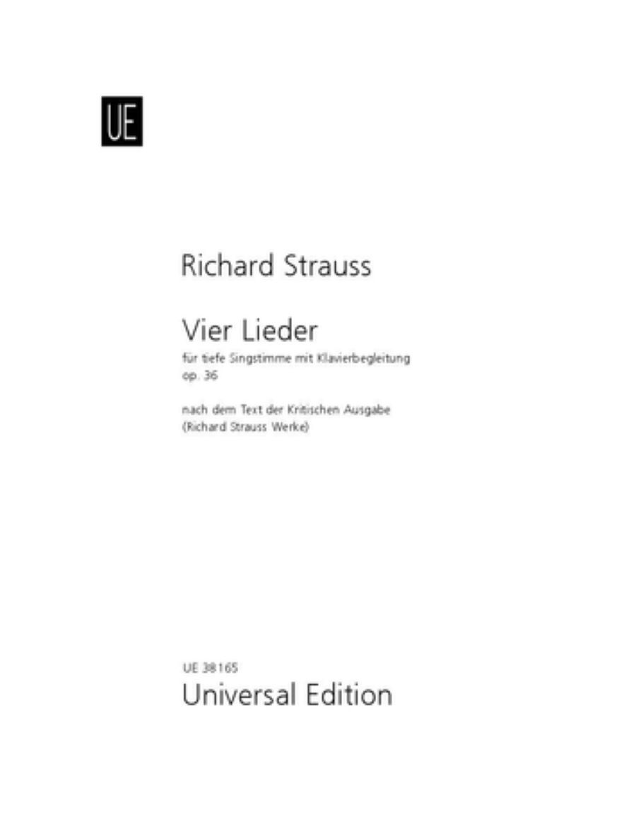 UE038165 Vier Lieder - Image 1