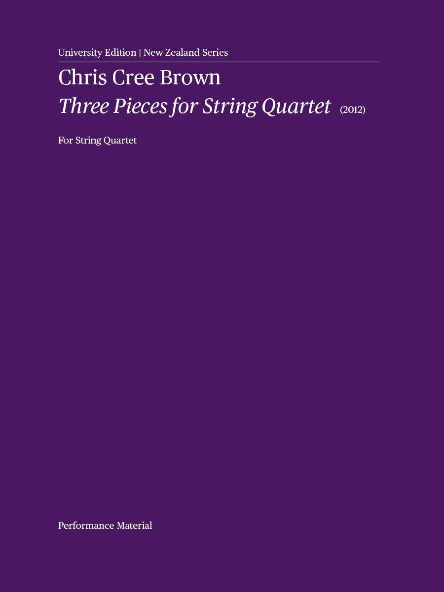 Three Pieces for String Quartet