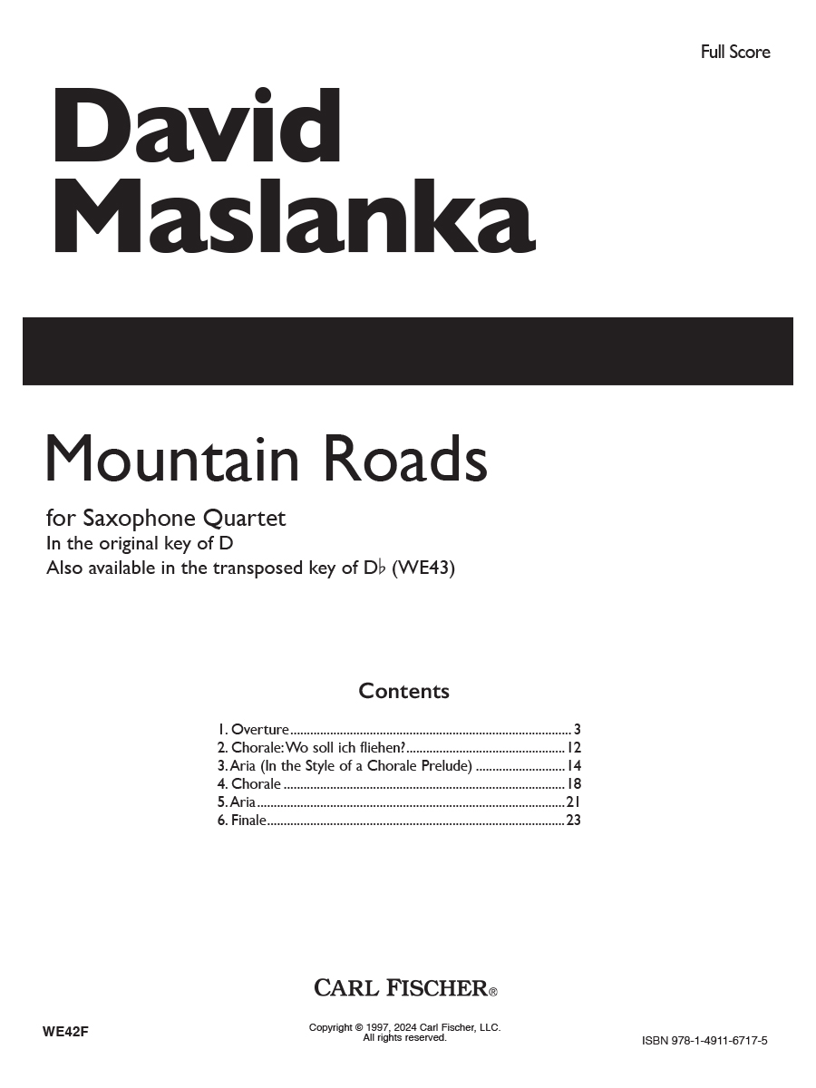 WE42F_self_score.indd Mountain Roads - Image 1
