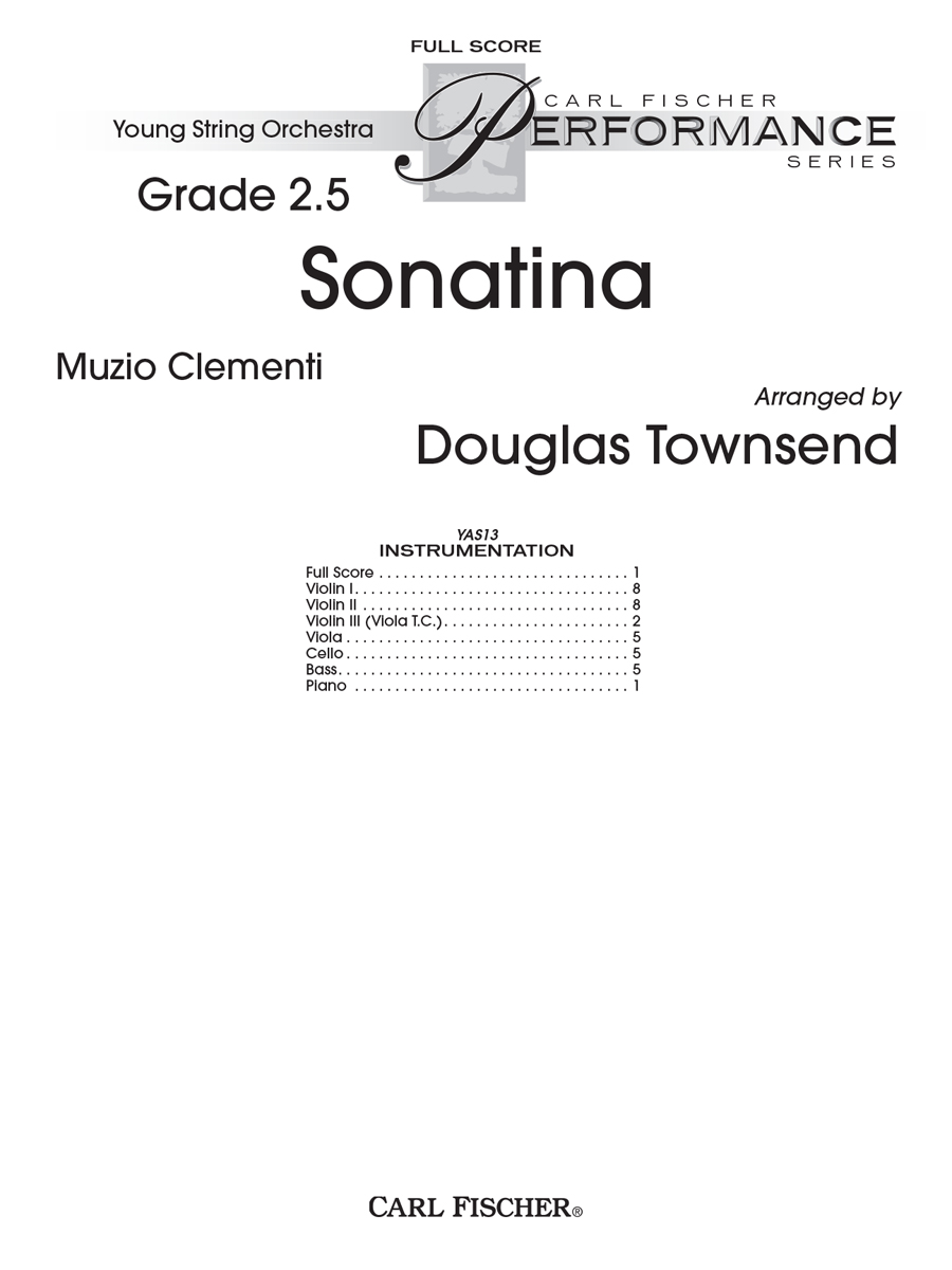 YAS13F_self_Full Score.indd Sonatina - Image 1