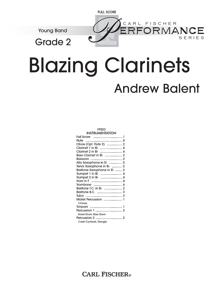 YPS53.indd Blazing Clarinets - Image 1