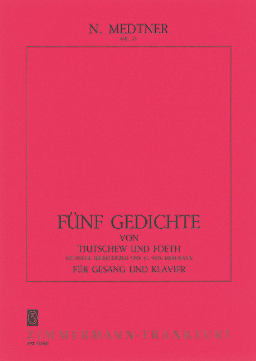 5 poems Op. 37